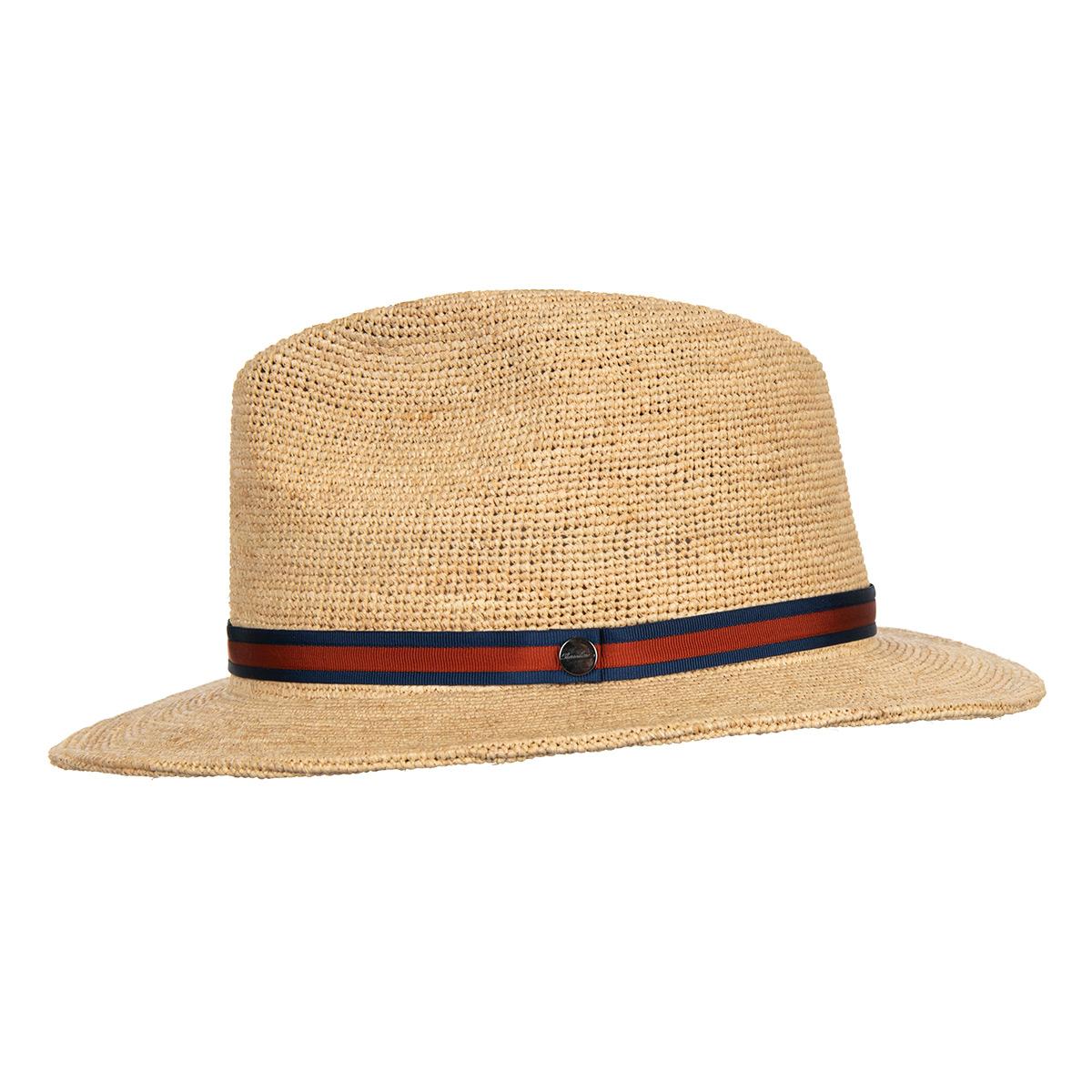 BORSALINO men's crochet hat made from raffia