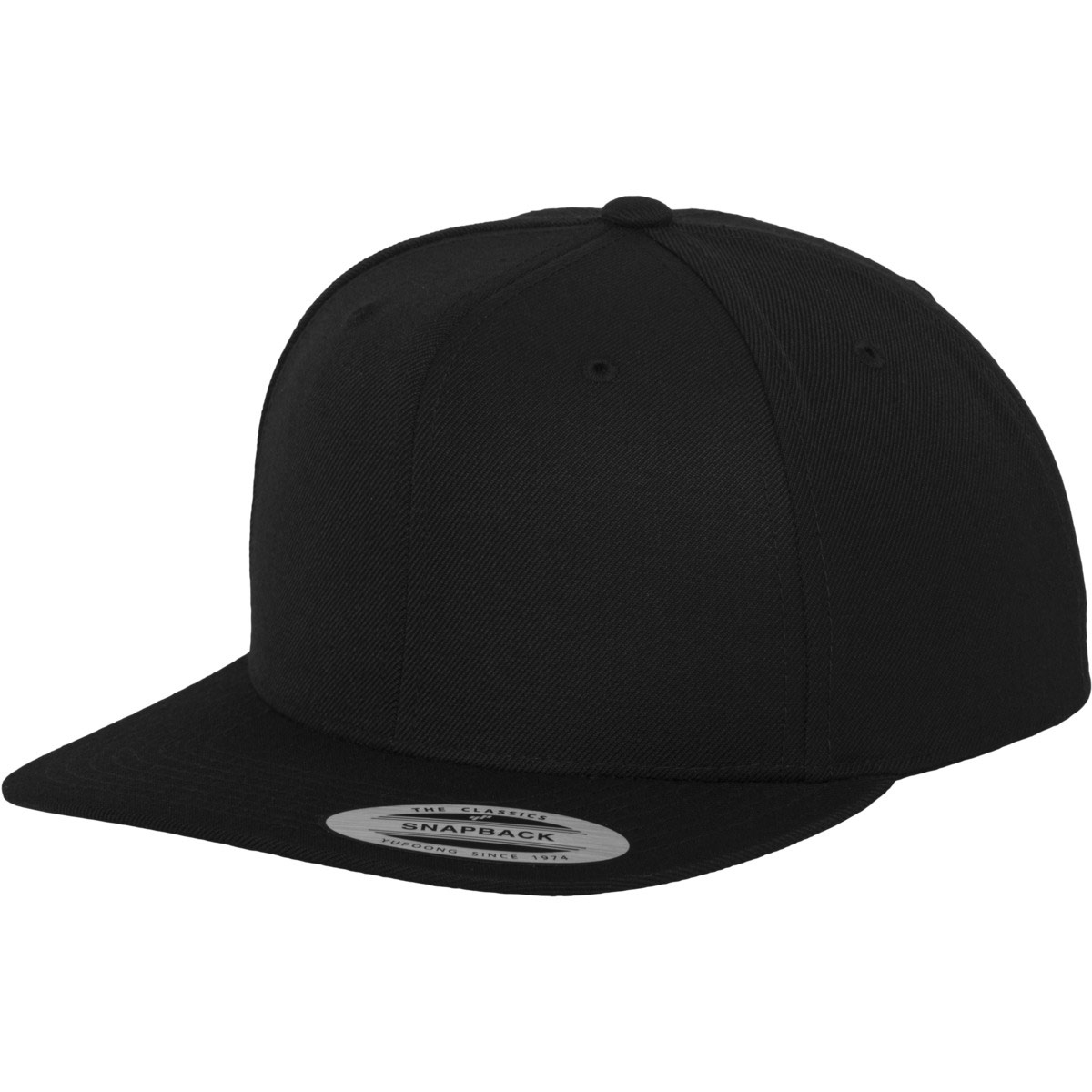 Classic Snapback basecap for kids in black