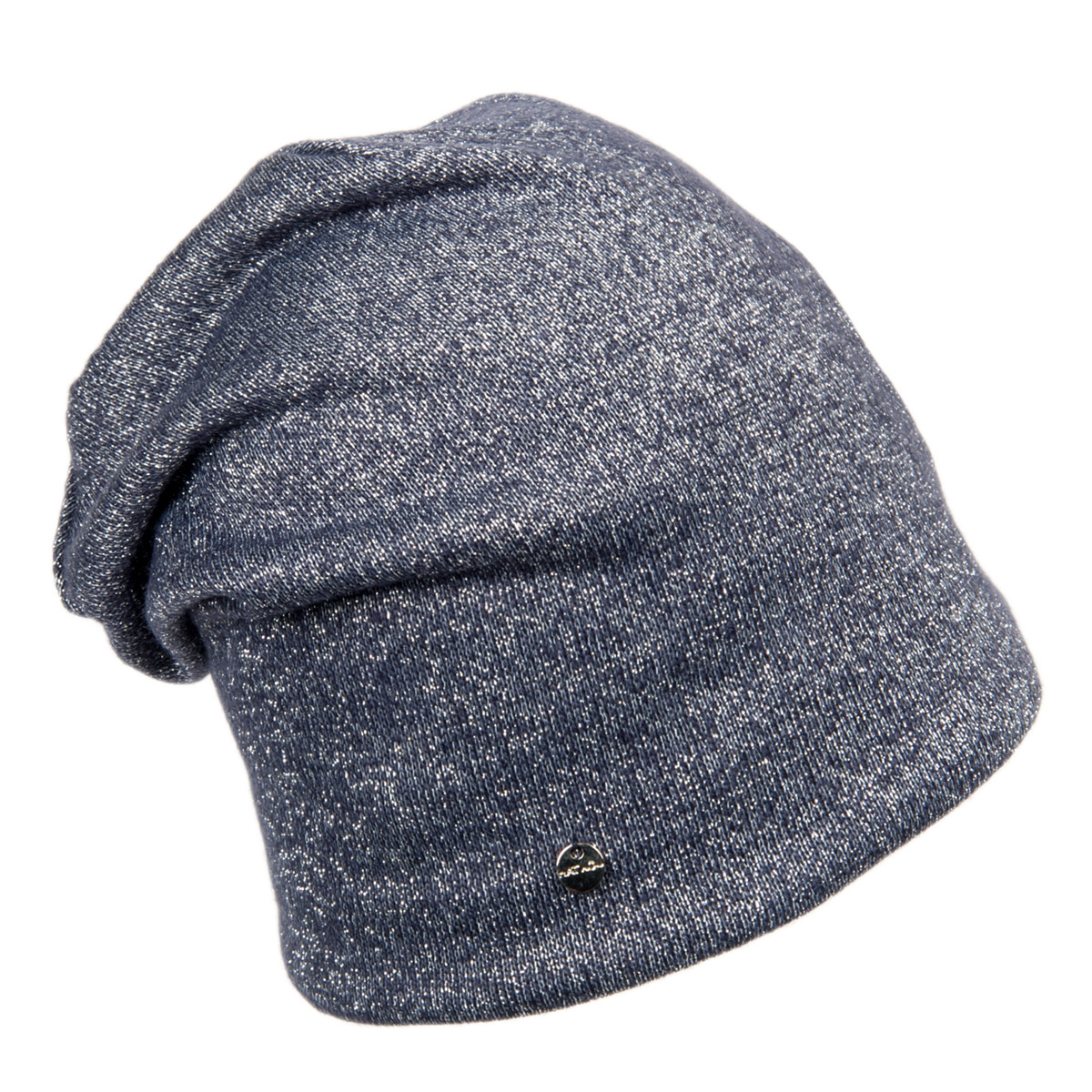 Damen Beanie Mutze Mit Lurex Besetzt In Einheitsgrosse