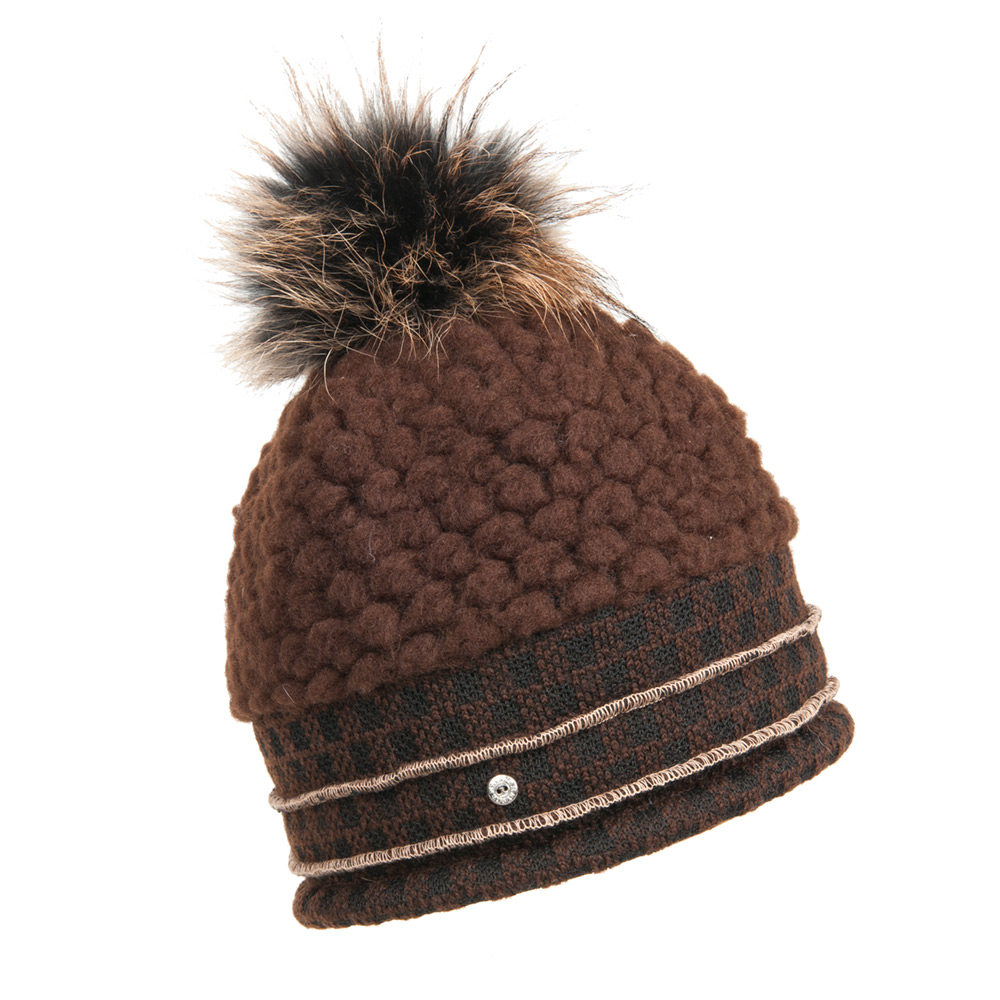 OYIWINMI Strickmütze Damen Mit Bommel & Ohren - Winter Mütze Warm