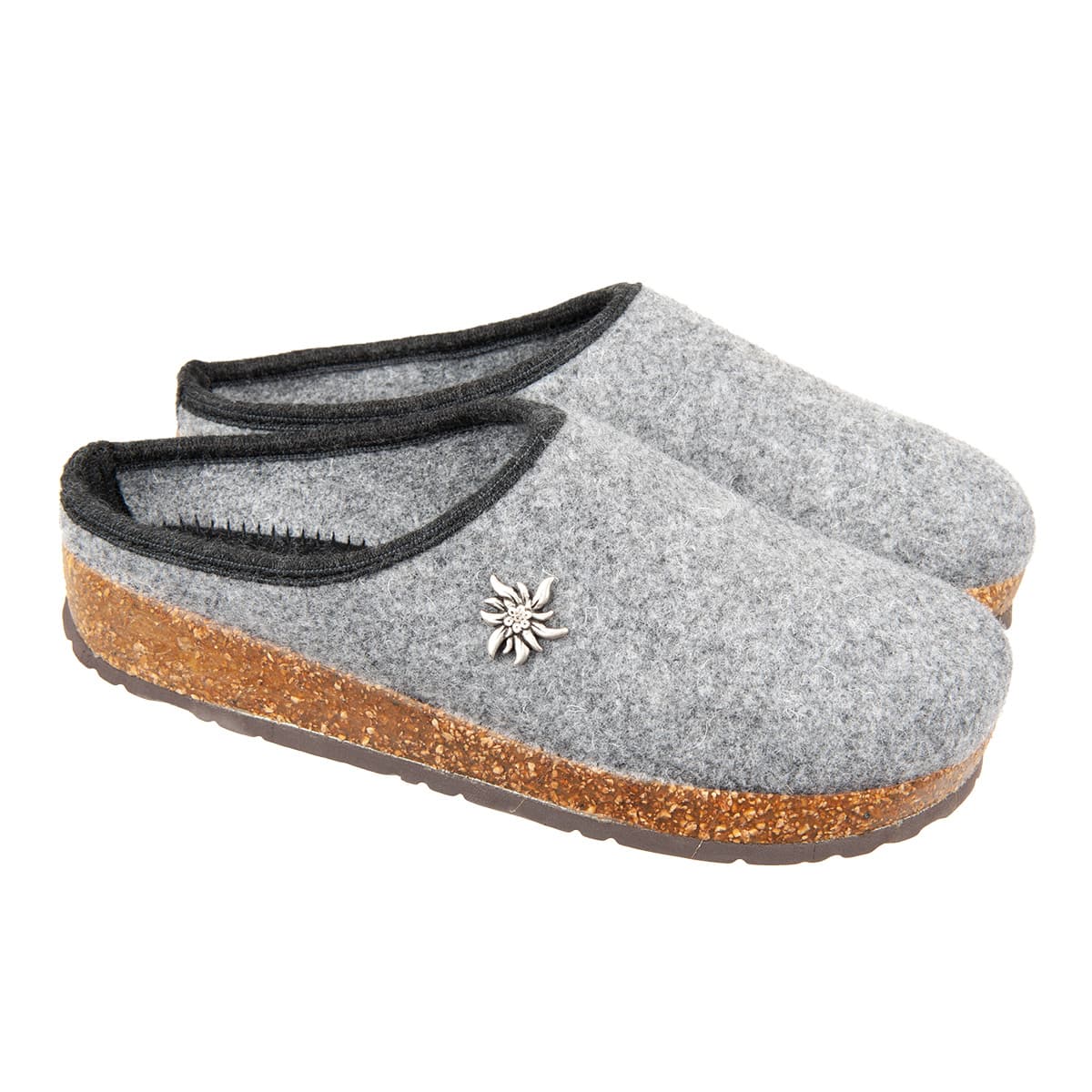 FELTSLIPPERS MEN S PURE WOOL SLIPPERS WITH RUBBERIZED CORK SOLE Online Hatshop for hats caps headbands gloves a