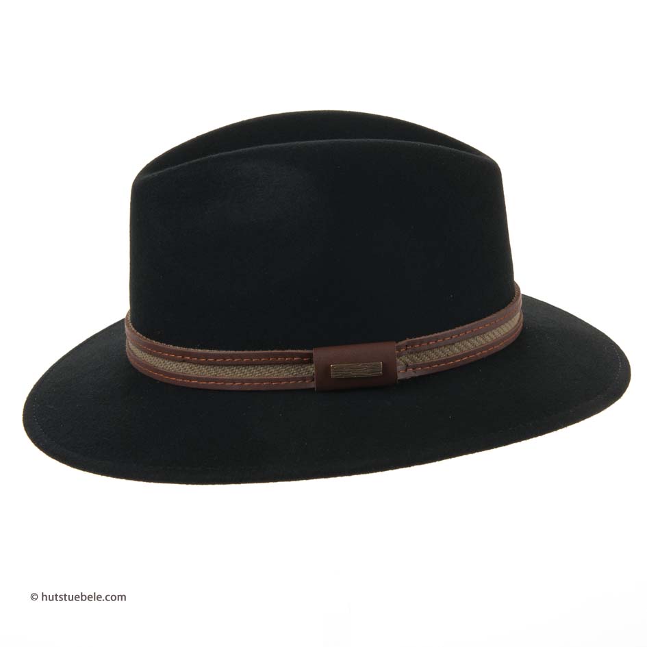 Cowboyhut Damen Herren - Western Filzhut Mit Breiter Krempe, Verstellbar