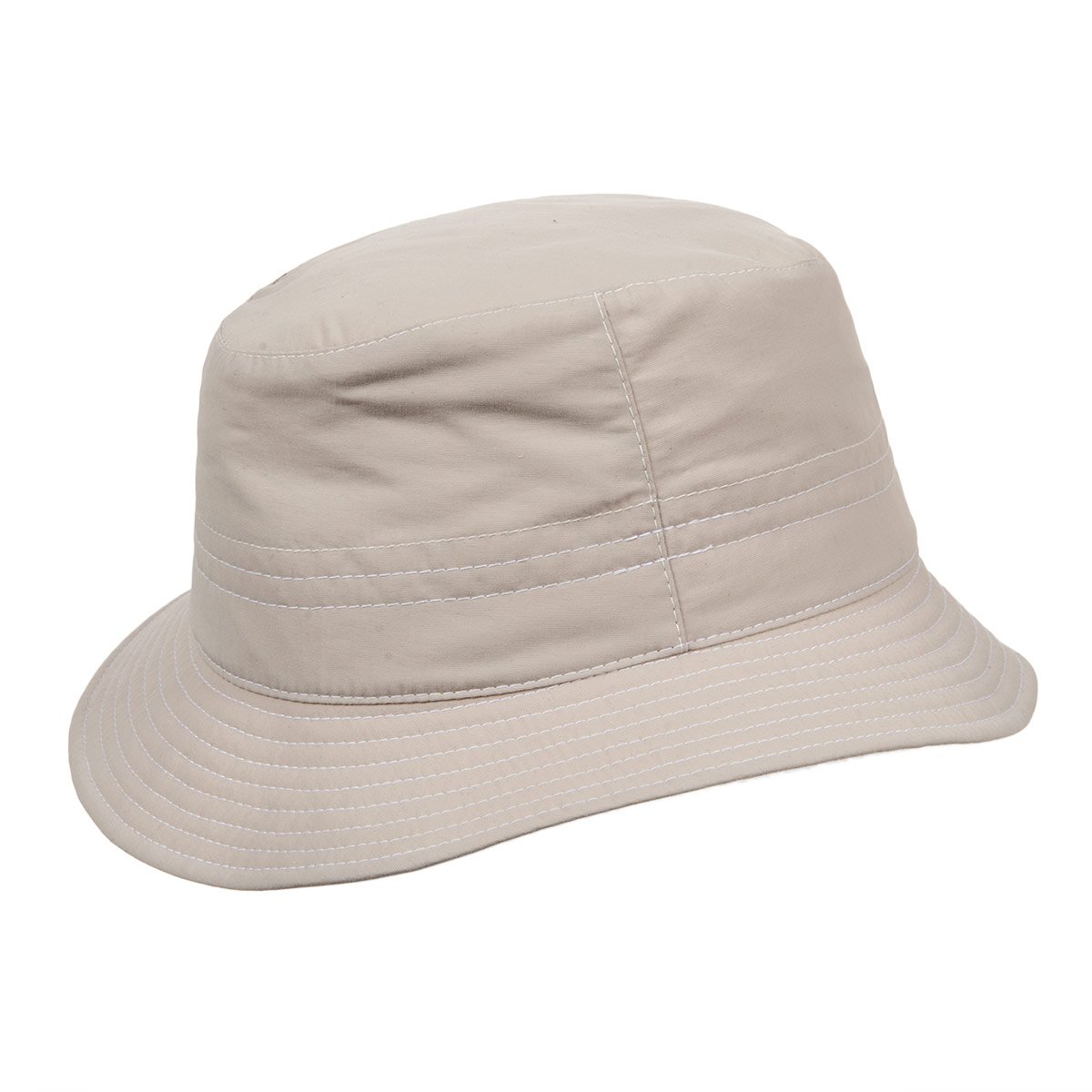 in fisherman hat