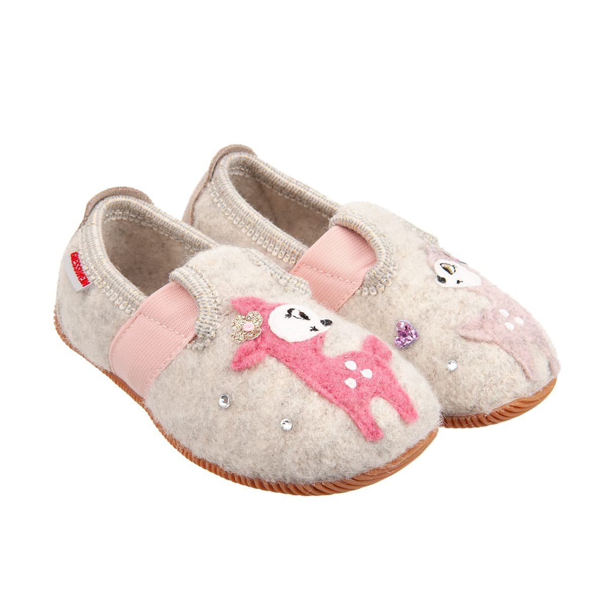 GIESSWEIN | Mädchen Hausschuhe SANDE Motiv Reh 74/10/55260