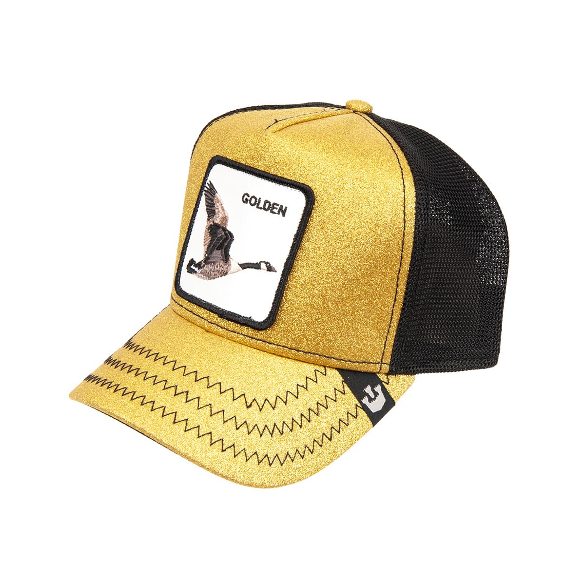 GOORIN Glitter Collection Gold Trucker Cap -- loading=