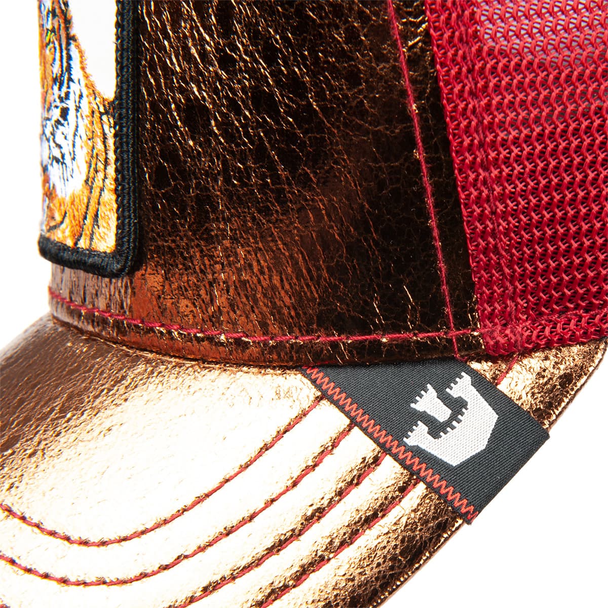 GOORIN Red Metallic Tiger Trucker Cap