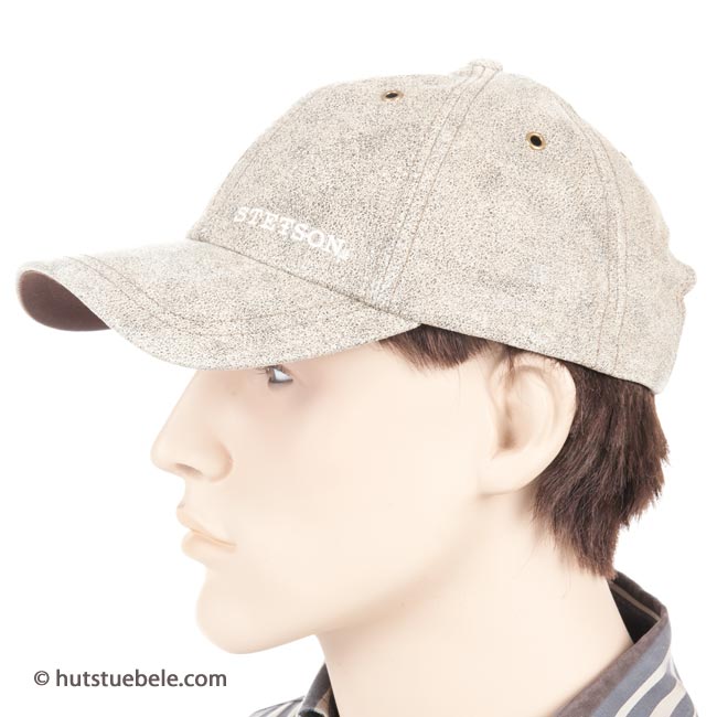 stetson cap leder
