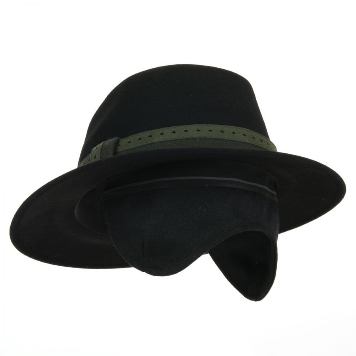 Fur felt and Gore Tex hat with earflaps