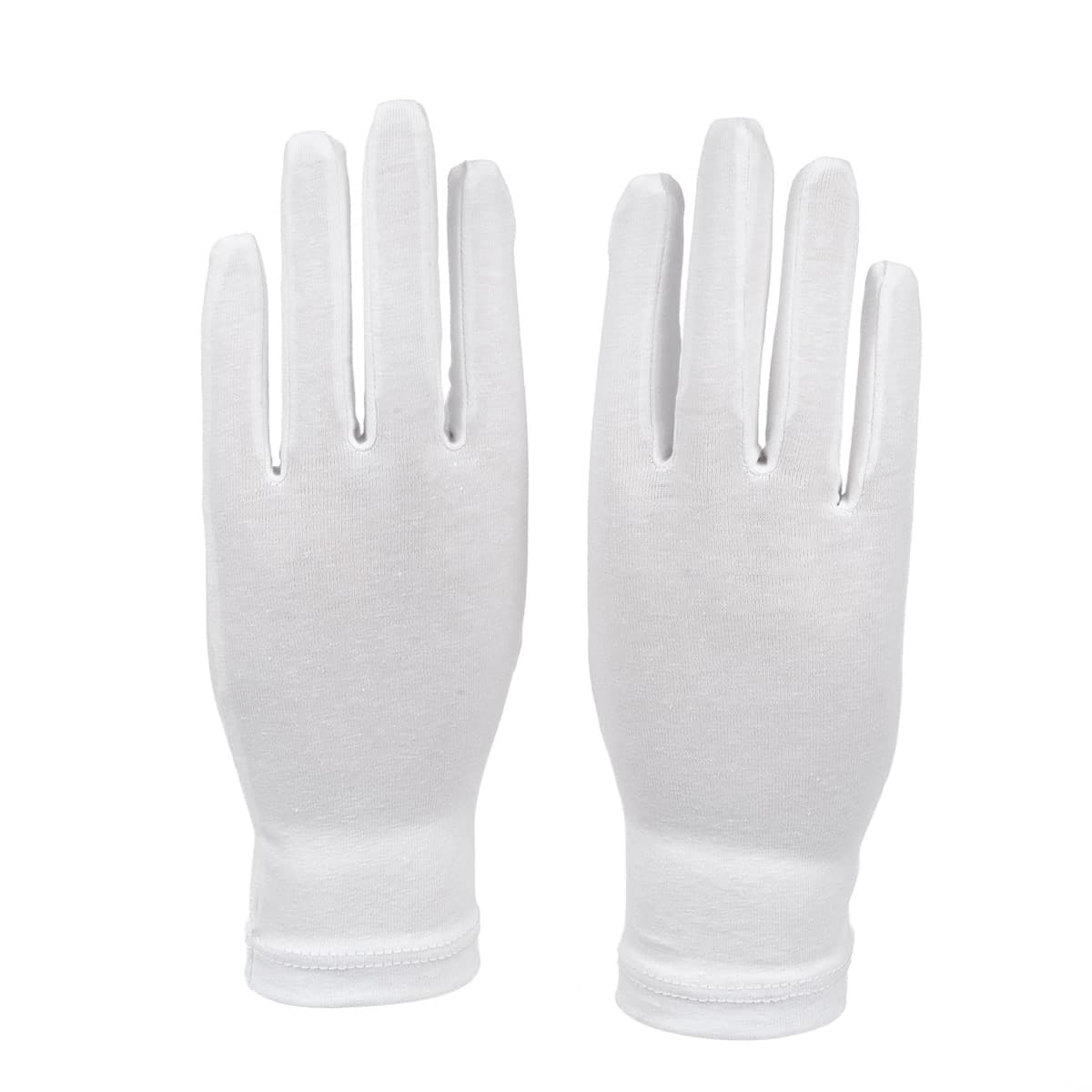 Luxurise weie Baumwoll-Handschuhe
