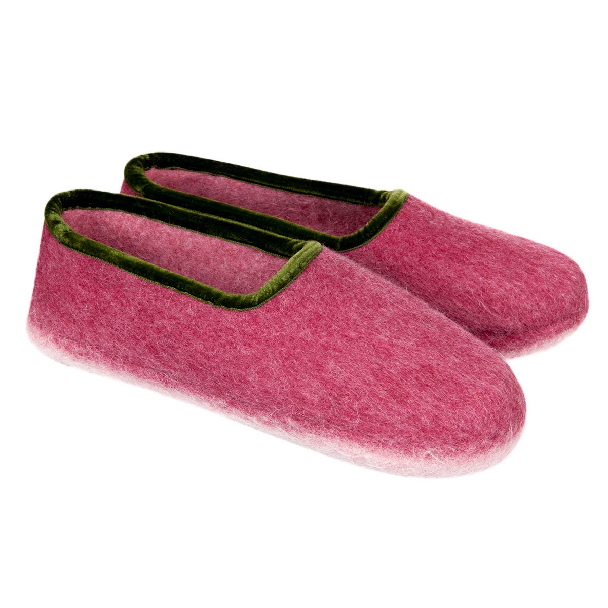 HAUNOLD Damen Filzhausschuhe aus Wollfilz hinten gesch