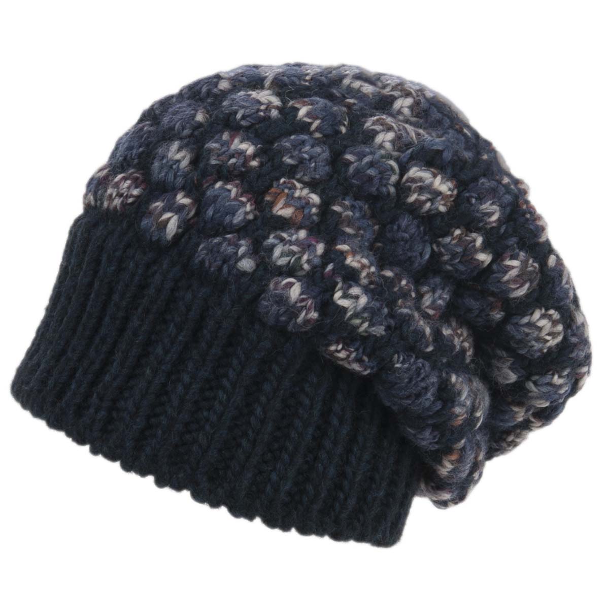 Seeberger Headsock Kunstfell bedruckt teak Beanie Mütze Winter witzig ausgefalle 