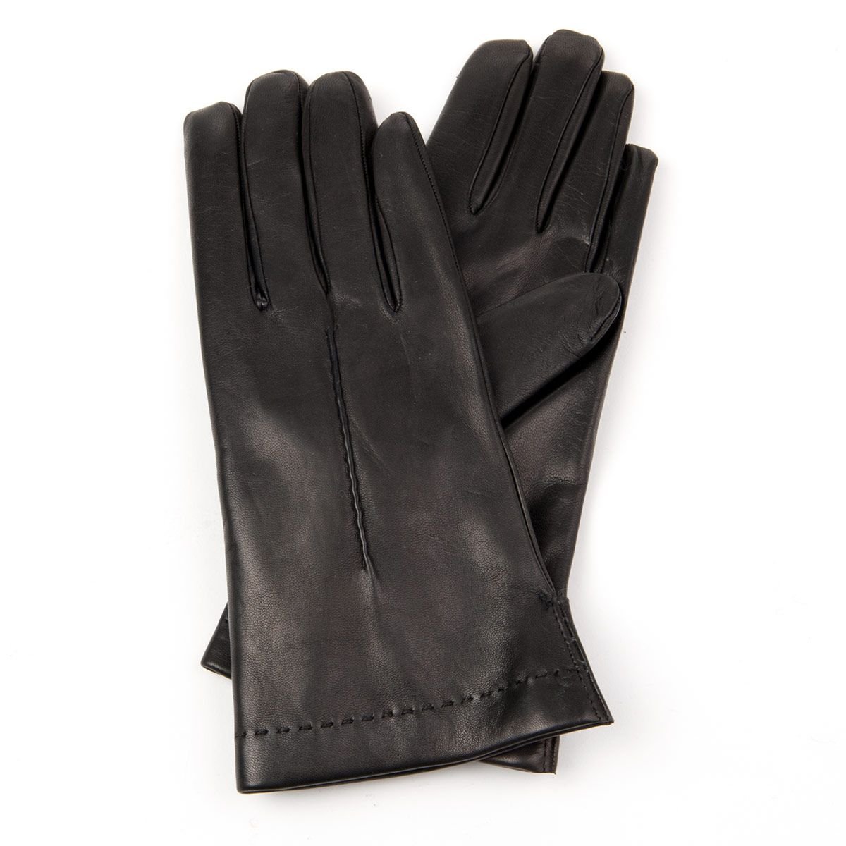 Damen Premium Qualität Echtes Weiches Leder Handschuhe Pelzfutter Warm Winter 
