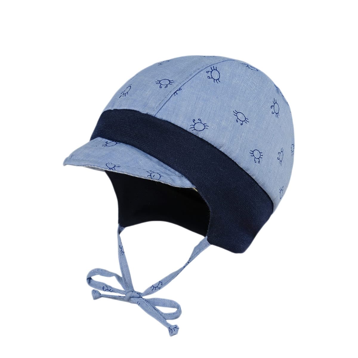 maximo Baby-Jungen Mit Fahrzeugmotiven und Pompon und Bindeband M/ütze