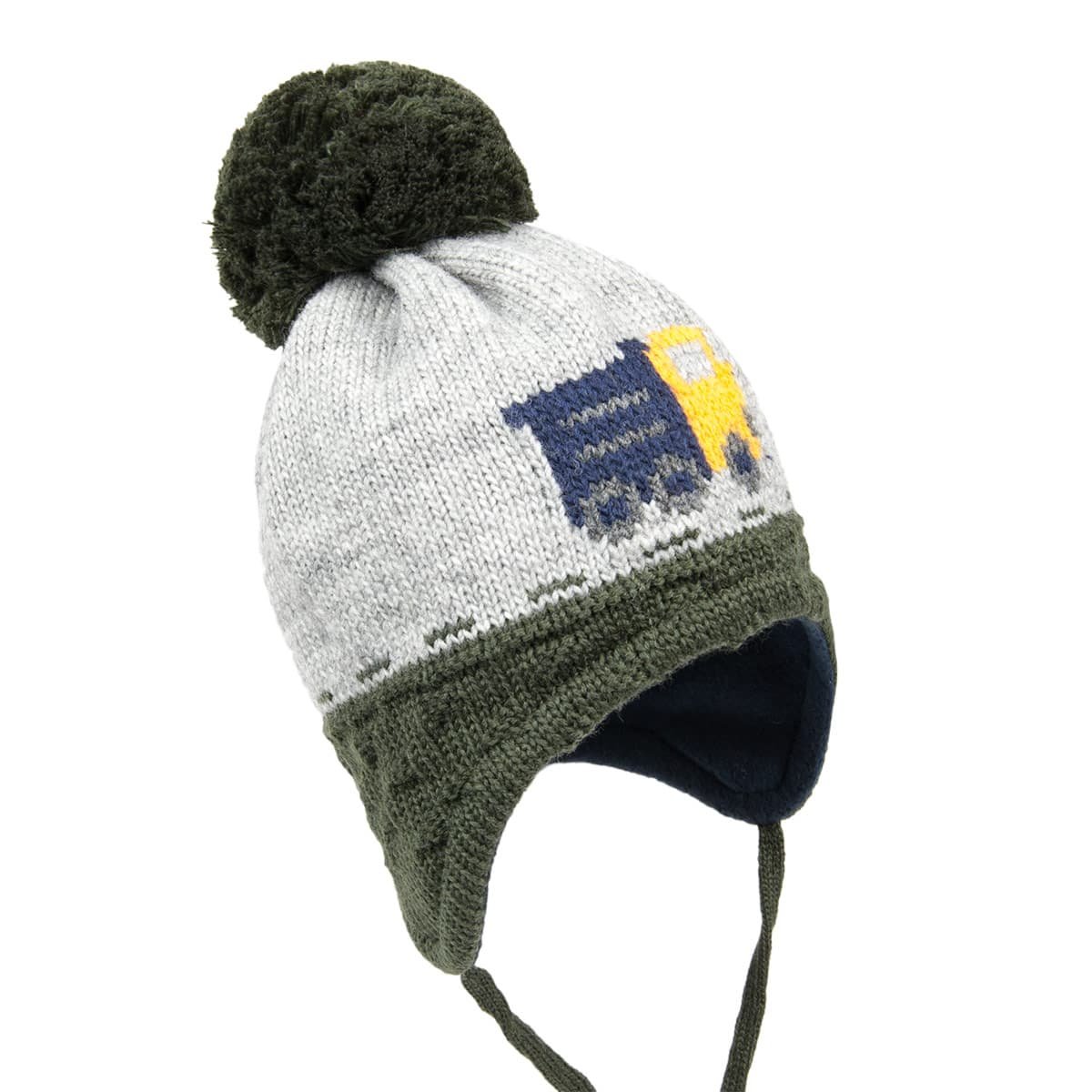 Cappellino Bimba Maximo Con Paraorecchie E Legaccio - 100% Cotone Lavabile