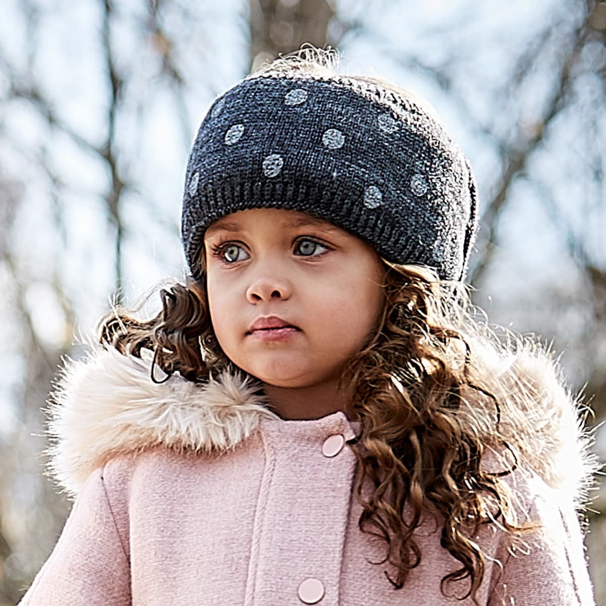 Maximo Kids Mädchen-Stirnband - Doppelt Gestrickt Aus Recycling-Garn