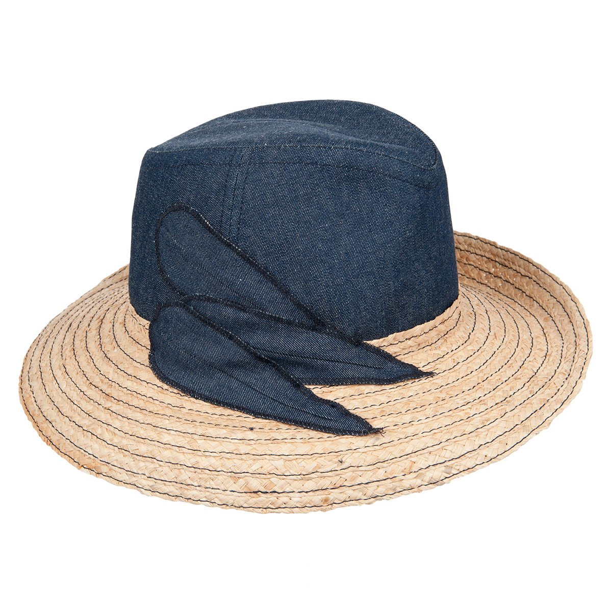 MAYSER | Assymetrischer Bortenhut Damen mit breiter Krempe ...