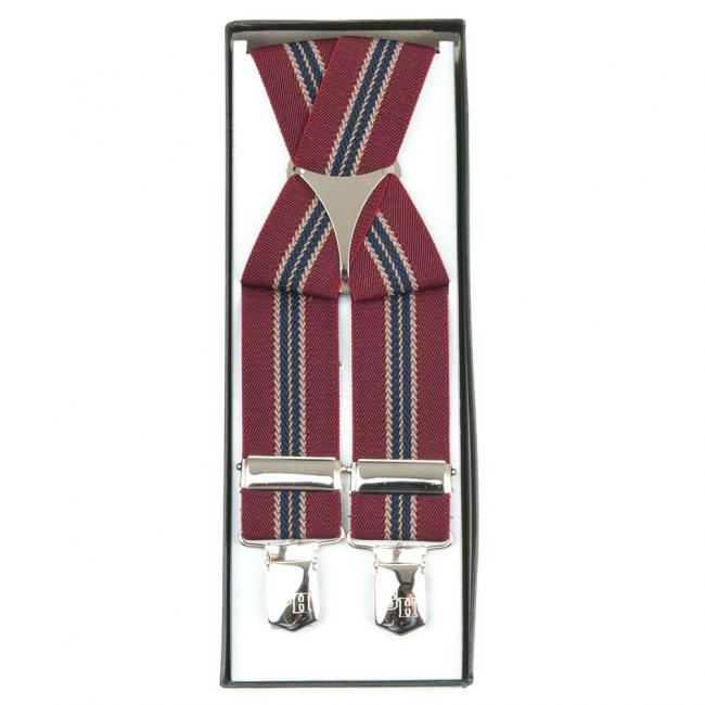 Monochrome narrow suspenders with super clip