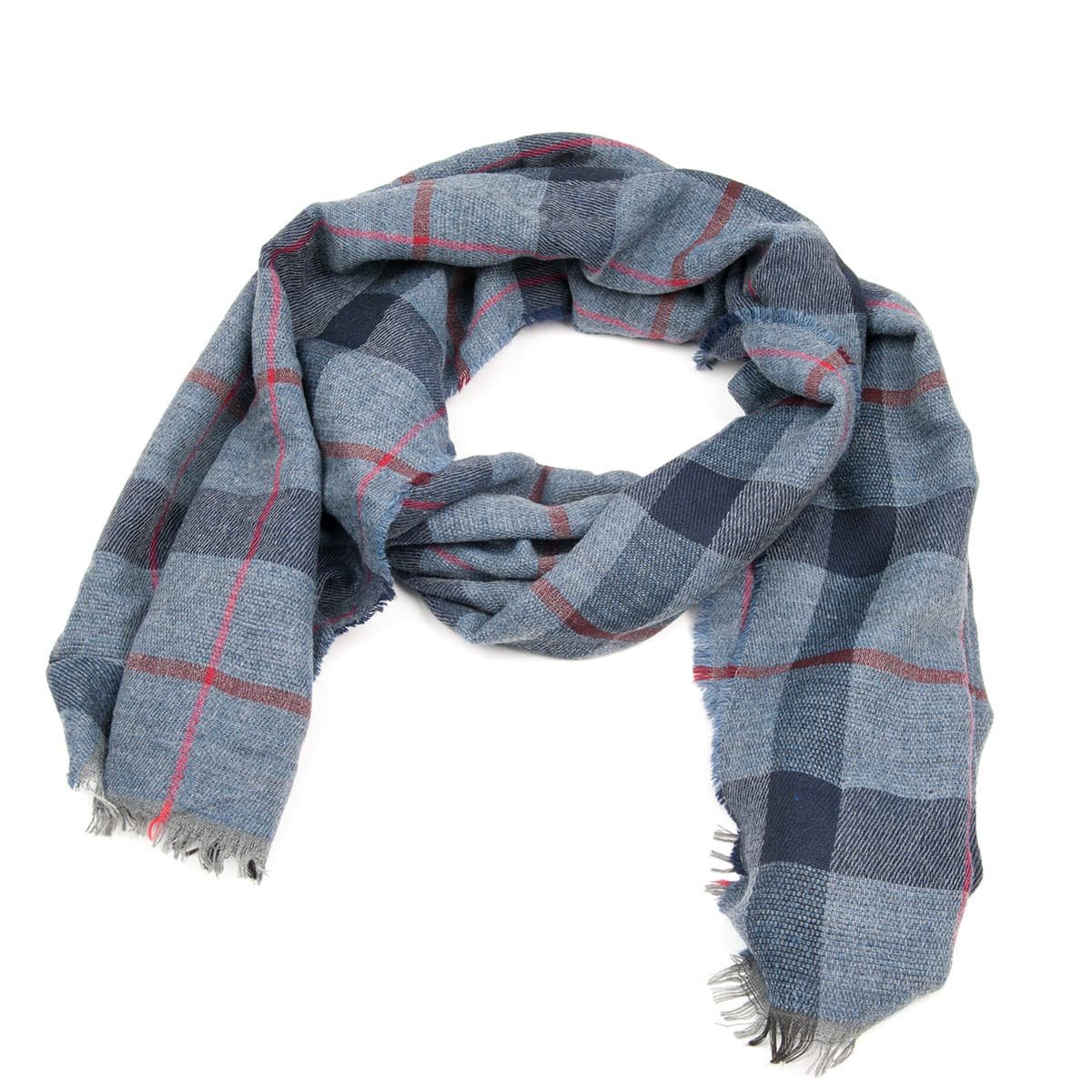 check scarf ladies