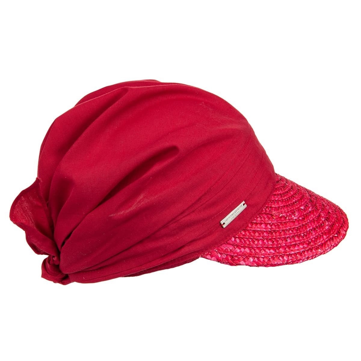 SEEBERGER bandana with wide visor for women