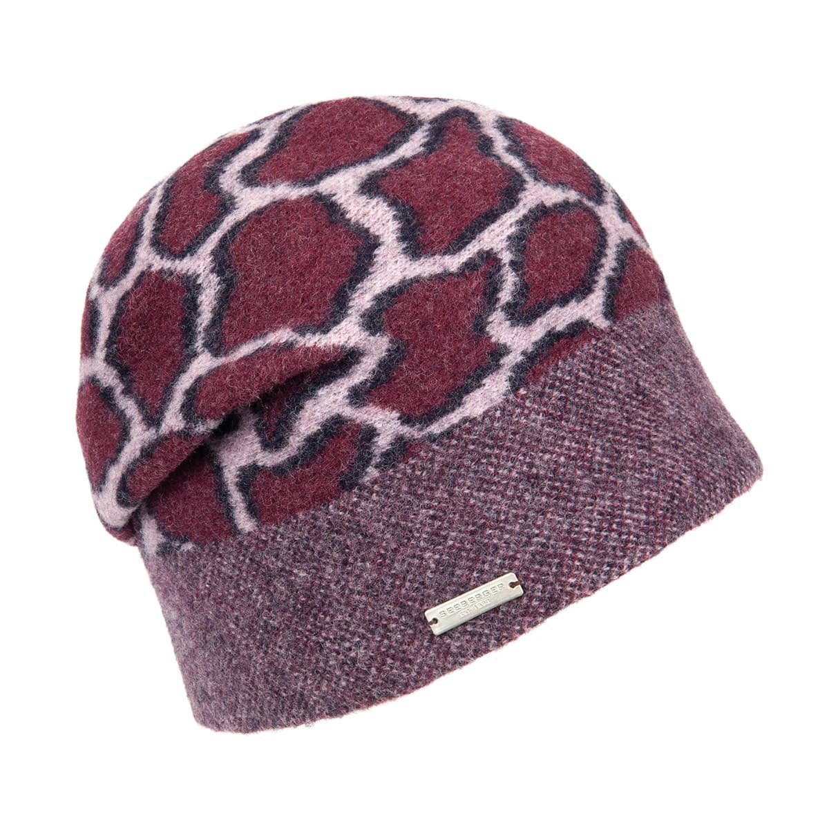 Ladies milled wool headsock cap 