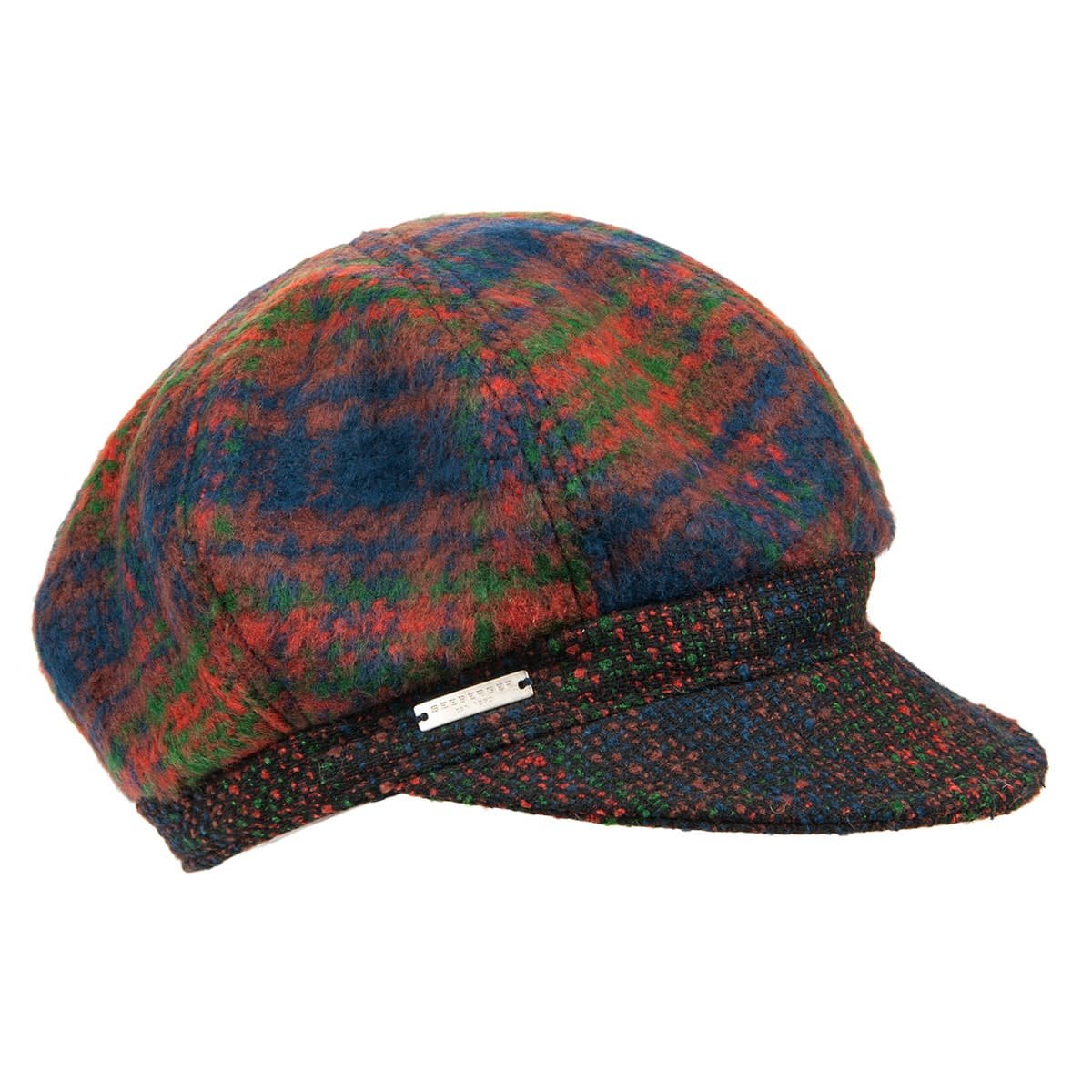 SEEBERGER | ladies ballon cap check fabric --> Online Hatshop for hats, caps, gloves and scarfs