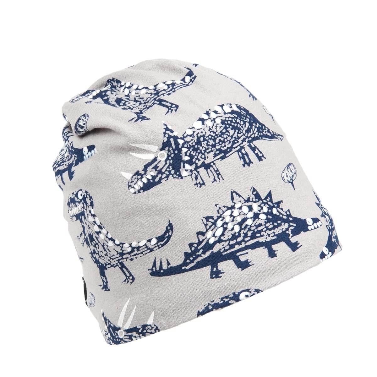 Sterntaler Jungen Dinosaurier Beanie-Mütze - Coole Melange Jersey Mütze Mit Dino-Print