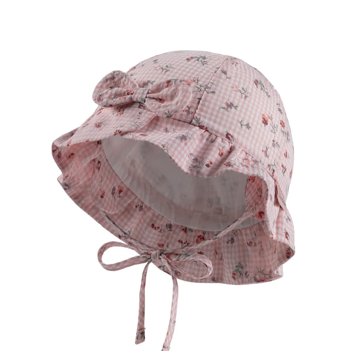Sterntaler Kinder Sonnenhut Bedruckt mit Blumen Cappello da Sole, Natur, 43 Bambine e Ragazze