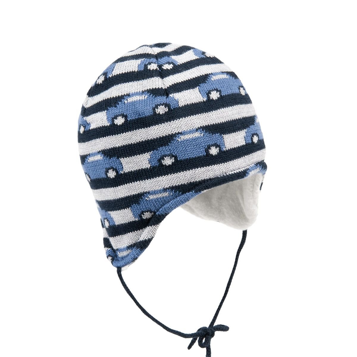 wooly hat with ear flaps