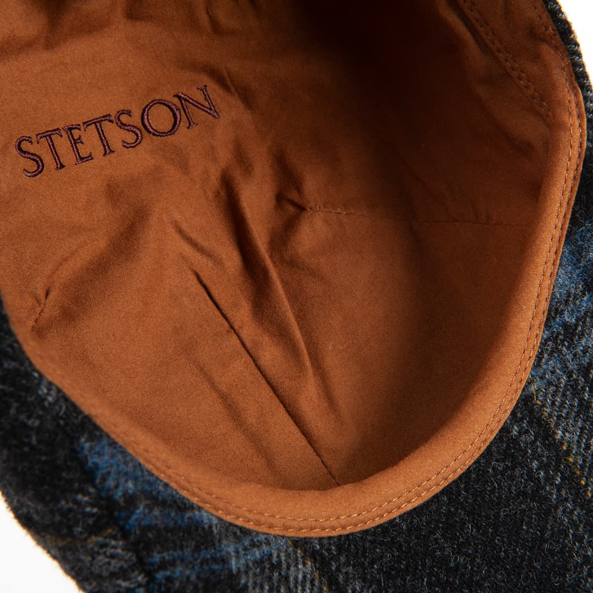 Stetson Texas Shadow Plaid wool cap