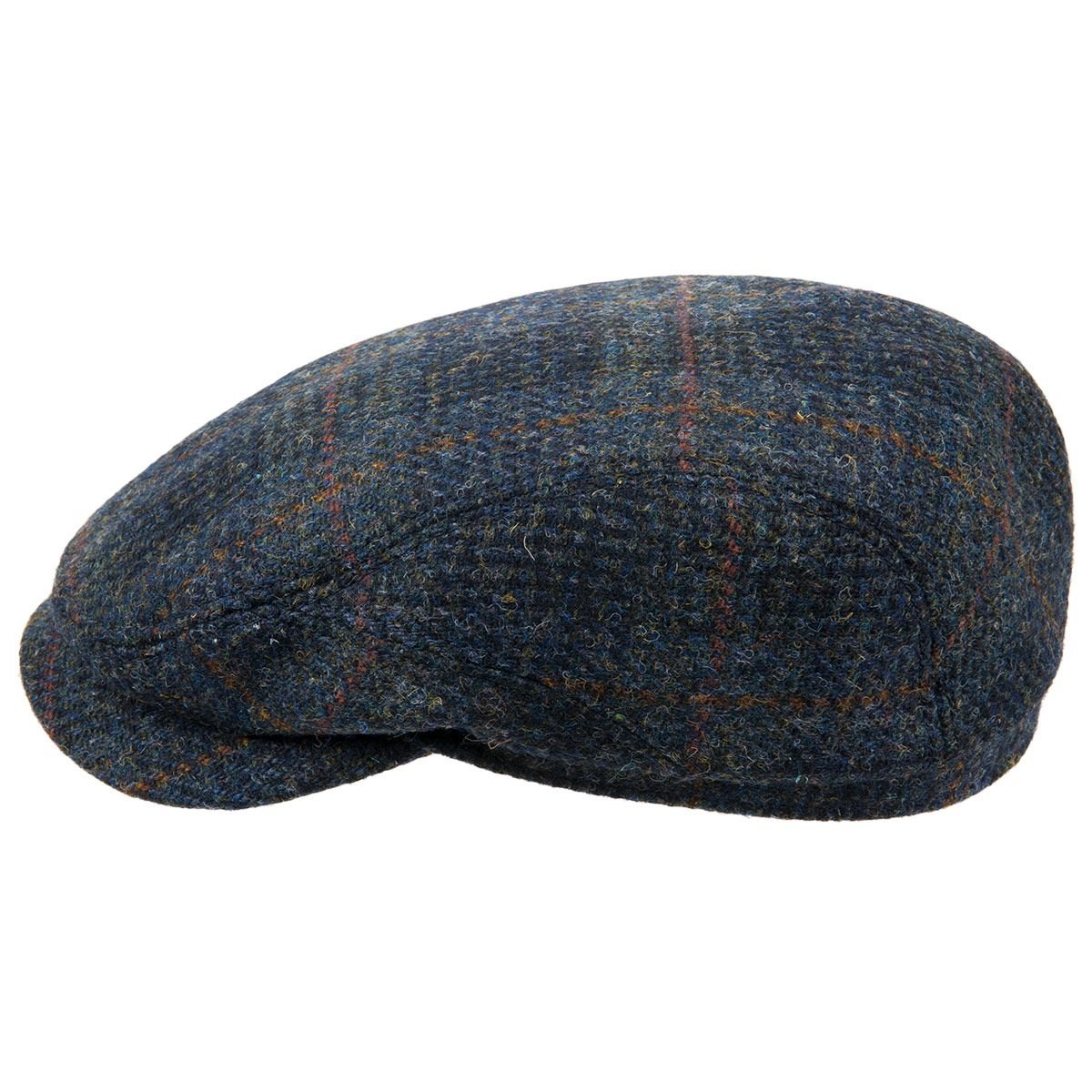 Stetson Harris Tweed Check Flat Cap Men Made in Germany 