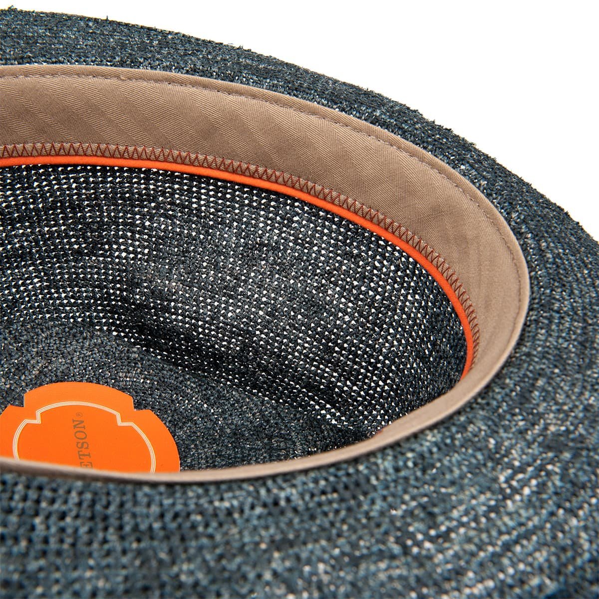STETSON Fedora raffia crochet straw hat