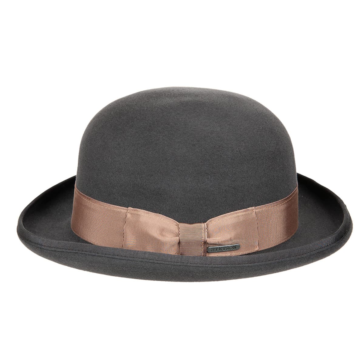 STETSON bowler hat made from furfelt with grosgrain trim
