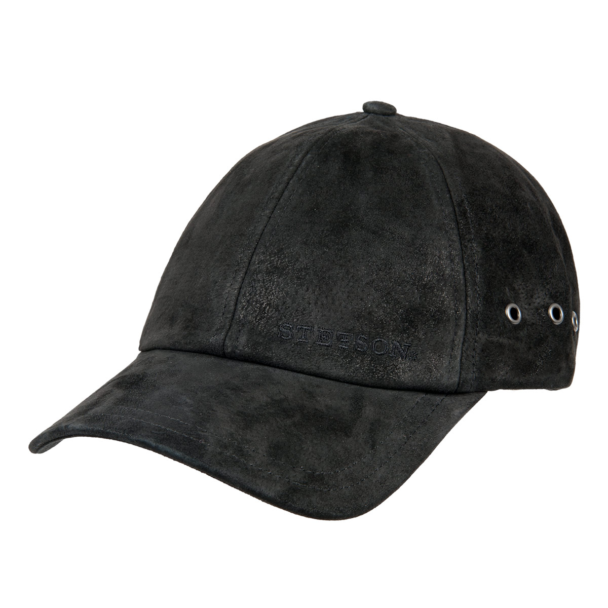 Ledermütze mit Schild und Innenfutter aus Baumwolle von STETSON