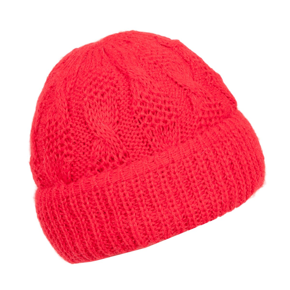 cap out of soft mohair
