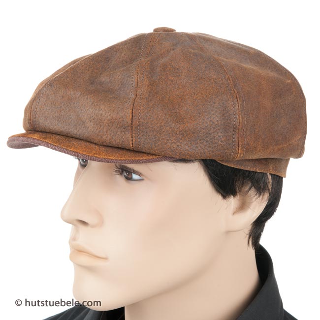Sporty STETSON cap in leather 