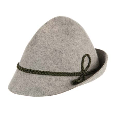 Trachtenhut Für Herren - Tiroler Filzhut Mit Edelweiß Und Hanfkordel
