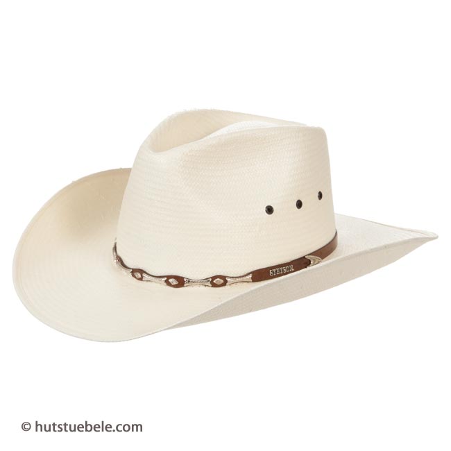Queue Essentials Cowboyhut für Damen und Herren gewebter Strohhut mit breiter Krempe