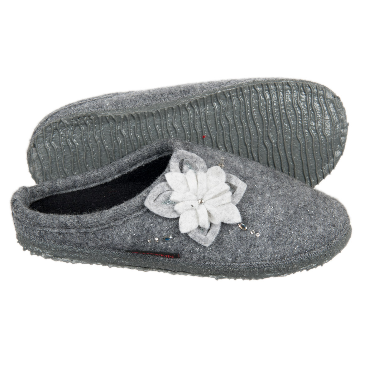 Women´s Slippers by GIESSWEIN Neichen with deco flower