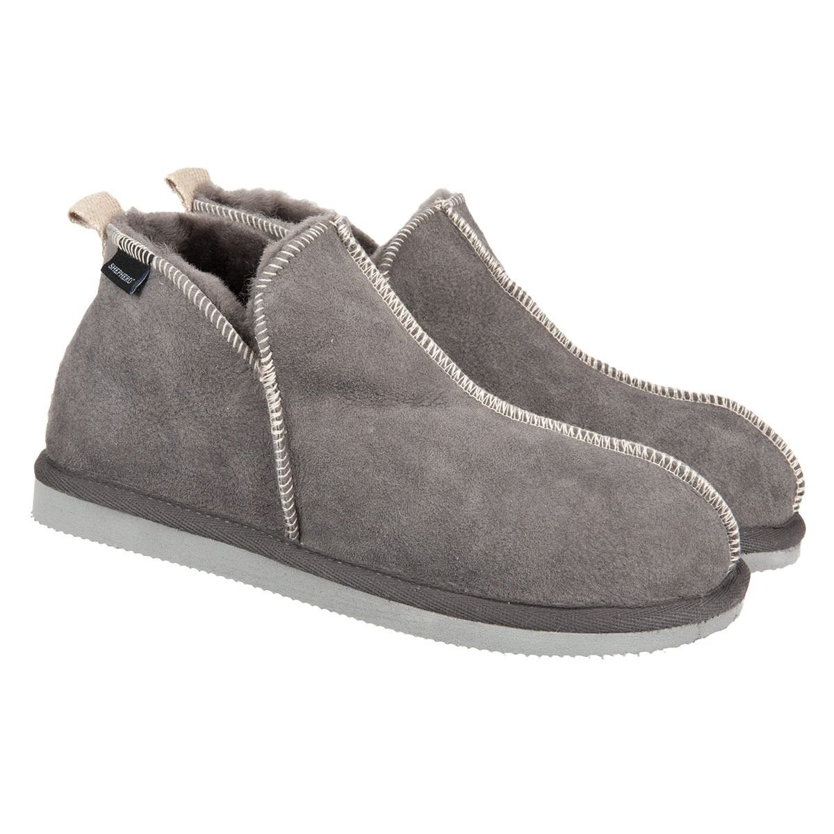FLAT SLIPPERS IN WHITE LAMBSKIN OSTRICH SKIN
