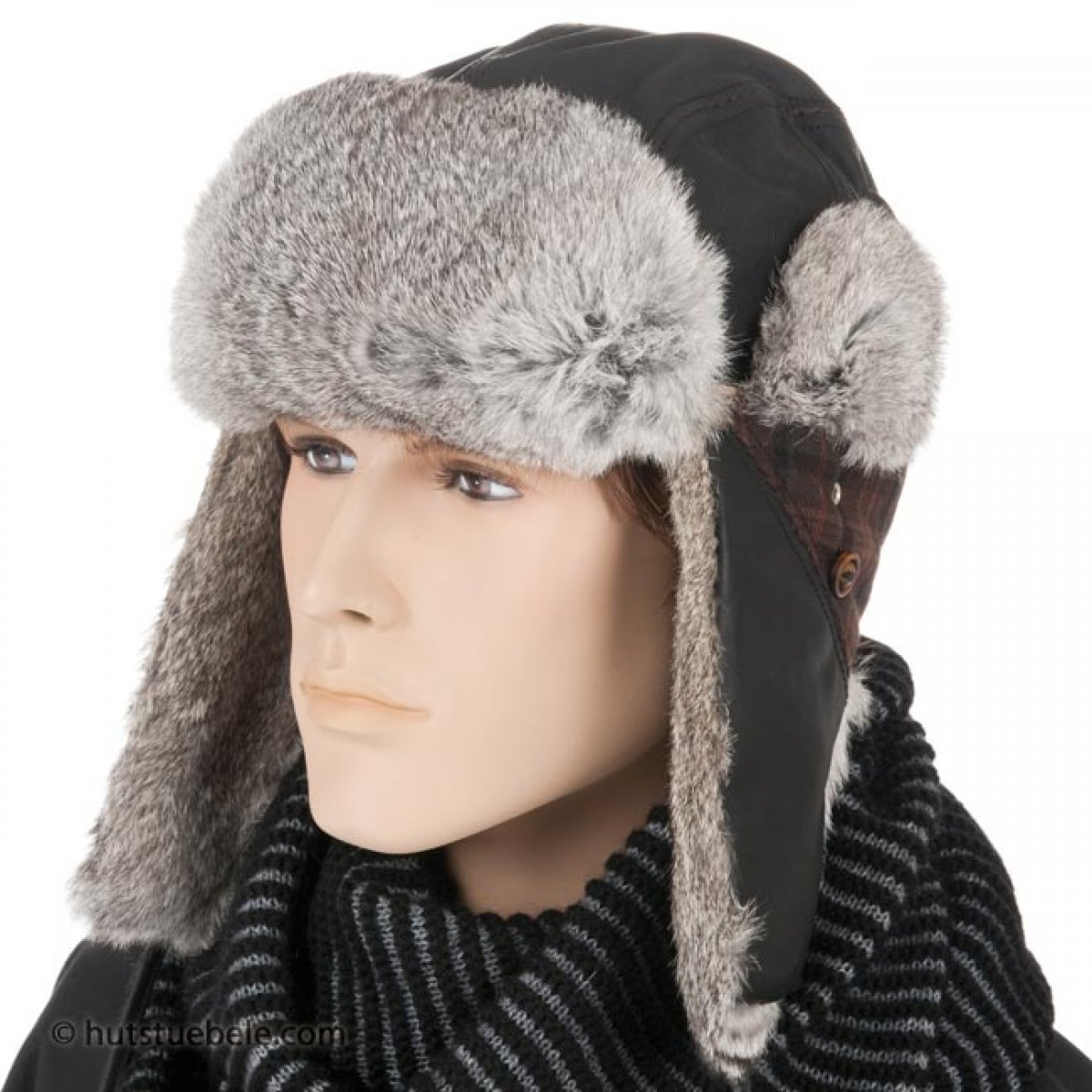 aviator hat in genuine leather > Online for hats, caps