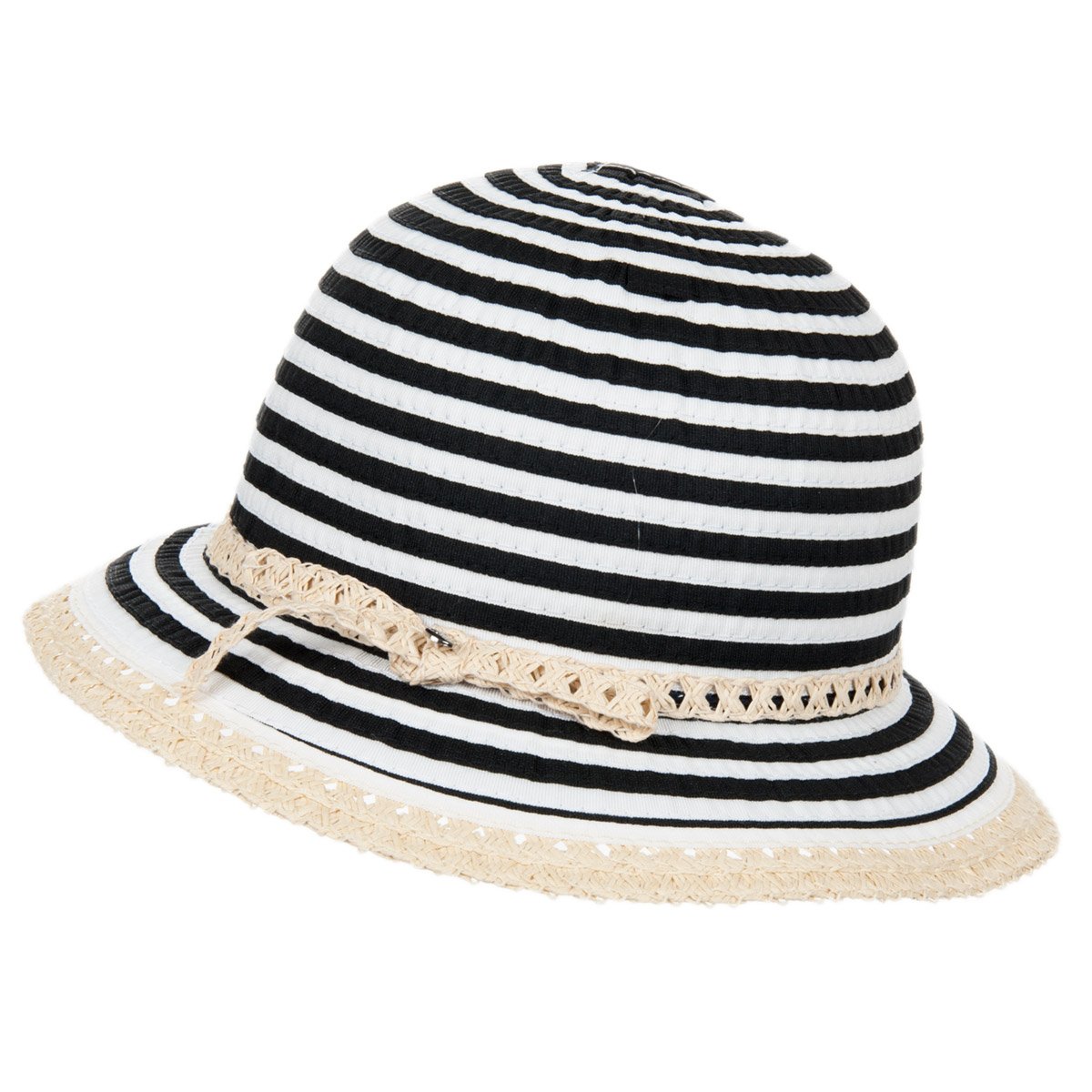 light crushable hat for woman bicolor