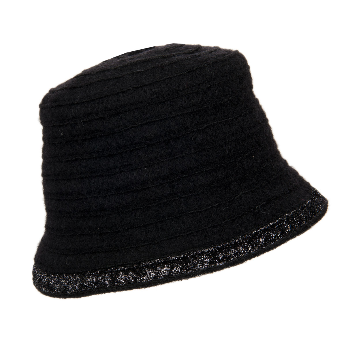 womens wool hat with glitter garniture