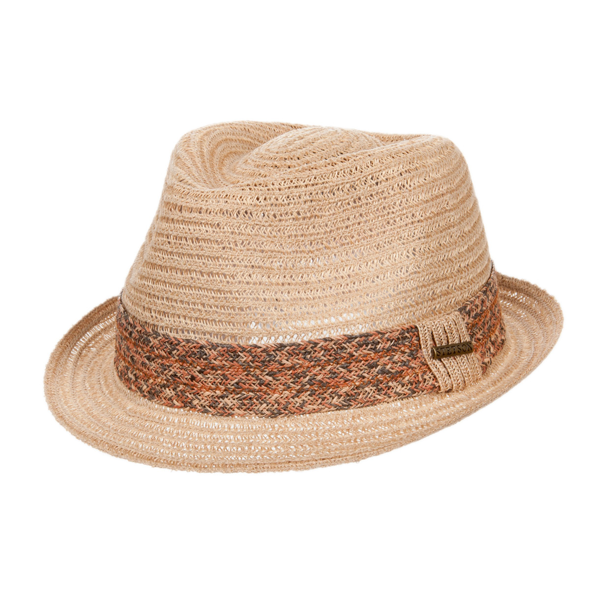 light hemp straw Trilby hat by STETSON